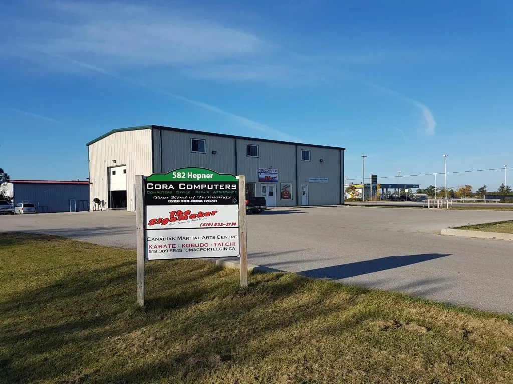 Cora Computers storefront in Port Elgin